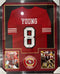 Steve Young Signed Framed Red Jersey San Francisco 49ers Player Hologram Coa