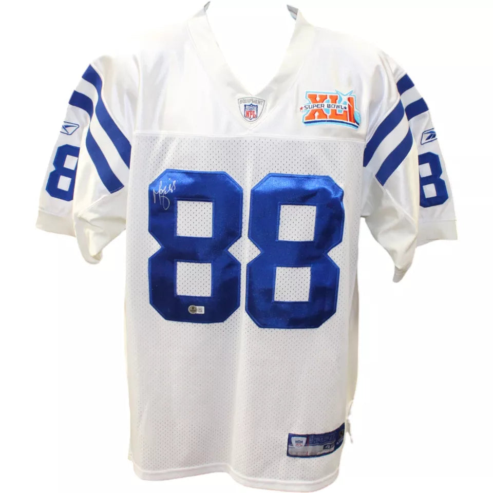 Marvin Harrison Signed Indianapolis Colts SB Reebok sz 48 White Jersey Dazzle Sports Marketing