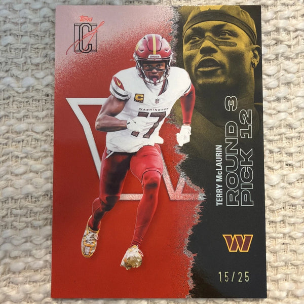 2025 Topps Signature Class - Terry McLaurin #55 Red & Black