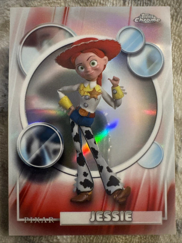 2026 Pixar Toy Story Topps Chrome Pixar Jessie #195 Refractor