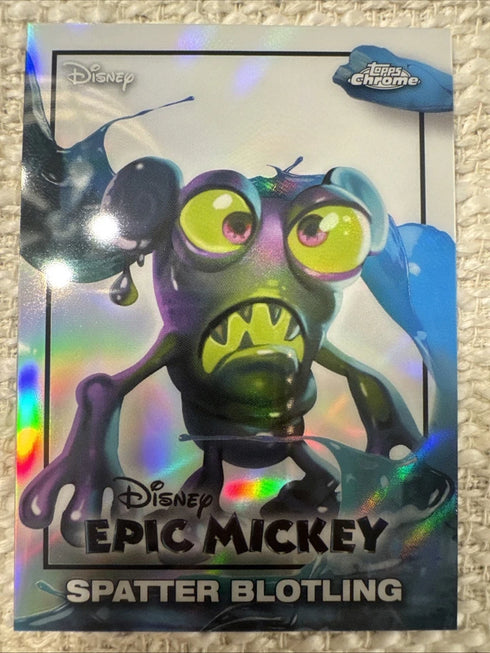 Spatter Blotling 2026 Topps Chrome Disney Neon #EM-18 Epic Mickey