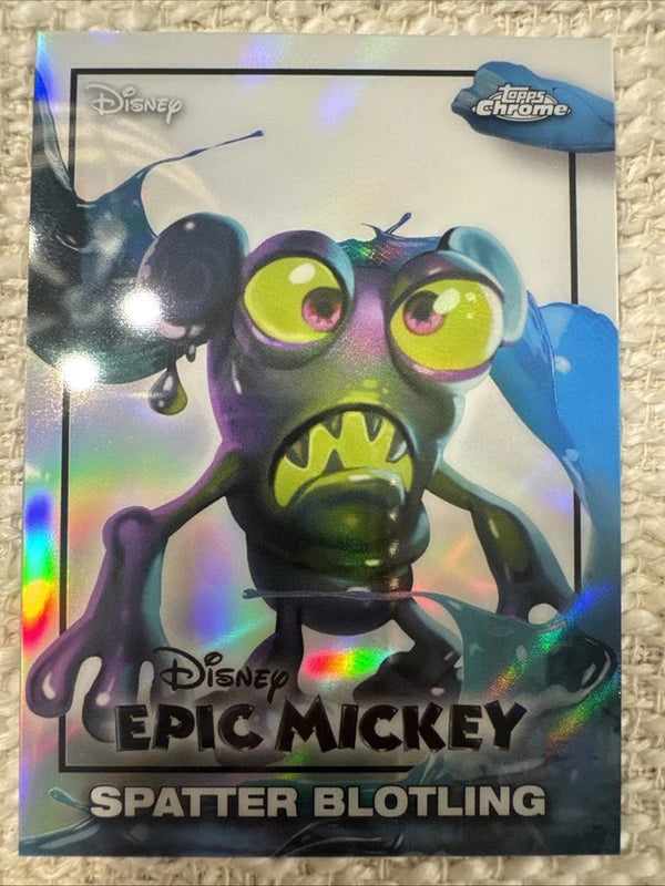 Spatter Blotling 2026 Topps Chrome Disney Neon #EM-18 Epic Mickey