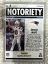 2025 Panini Mosaic - Notoriety Drake Maye #3 Orange Fluorescent Mosaic Prizm