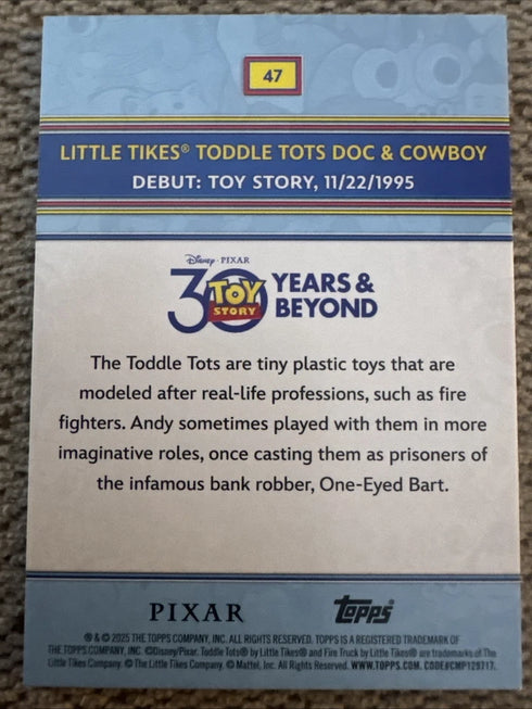 2025 Topps 30 Years of Toy Story LITTLE TIKES Base Set #47
