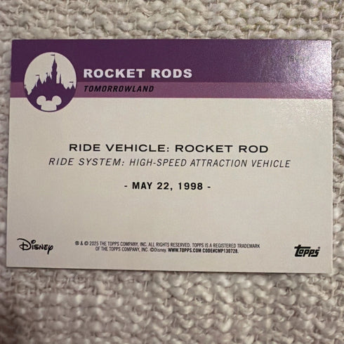 2025 Topps Disneyland 70th Foil Card #T54-11 Rocket Rod Tomorrowland
