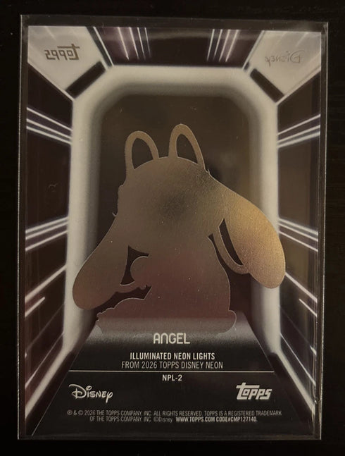 Topps Disney Angel Lilo & Stitch Neon Illuminated Neon Lights Card #NPL-2 2026
