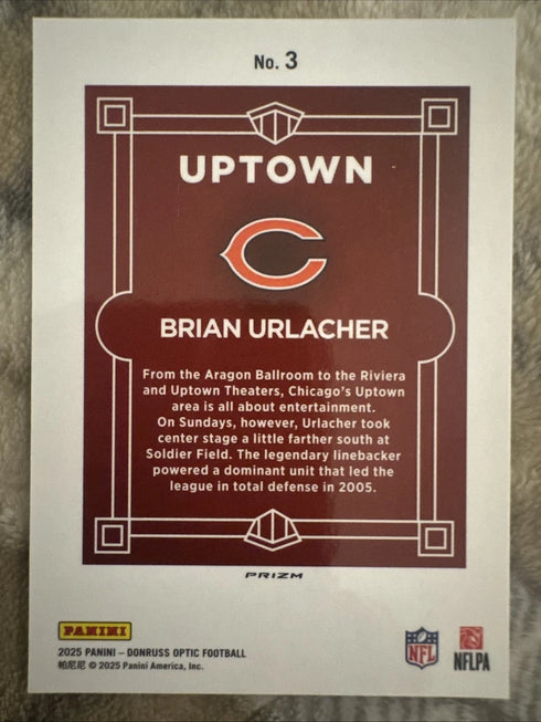 2025 Panini Donruss Optic - Uptowns Brian Urlacher #3