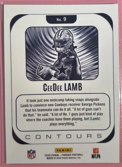 2025 Phoenix Football CeeDee Lamb Silver Contours Cowboys