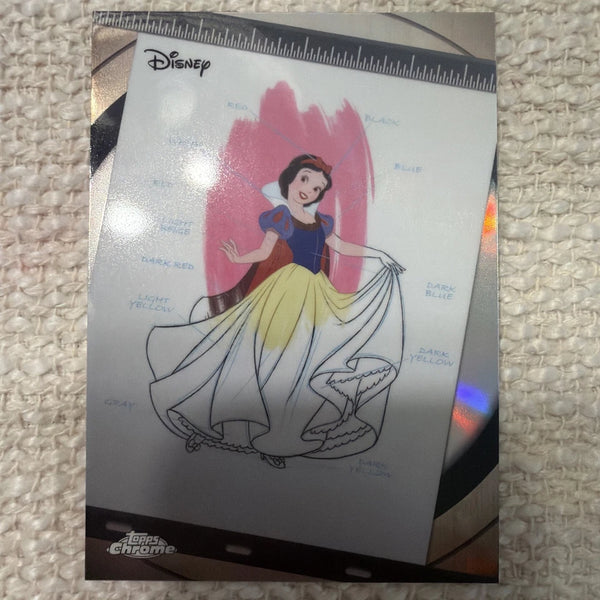 Topps 2026 Disney Chrome Ink and Paint Insert Snow White Card #I&P-1