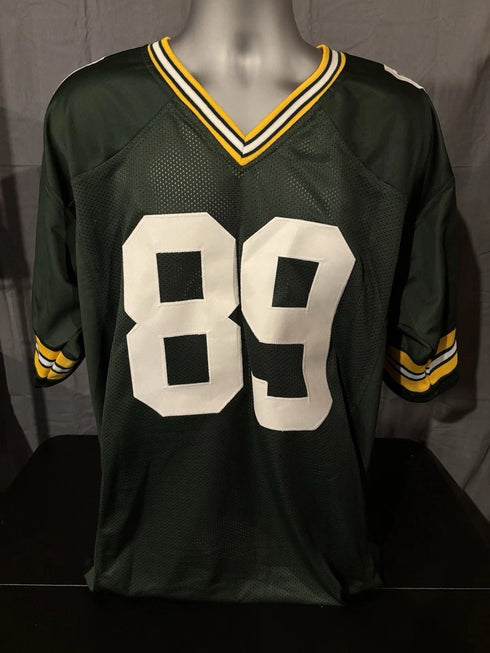 Custom Dave Robinson Signed Green Jersey XL
