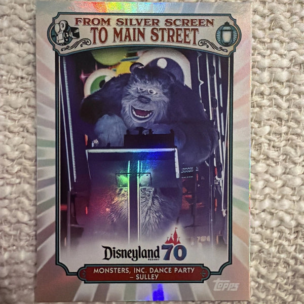 2025 Topps Disneyland 70th Ann Silver Screen To Main Street MS-20 Monsters Inc