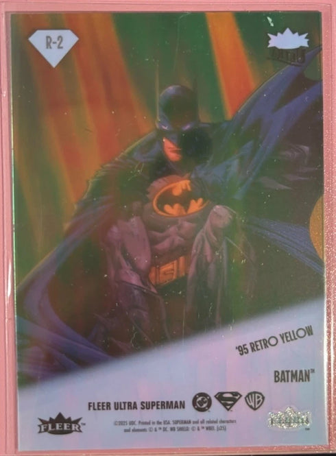 2026 Fleer Ultra Superman 1995 Retro Acetate #R-2 Batman