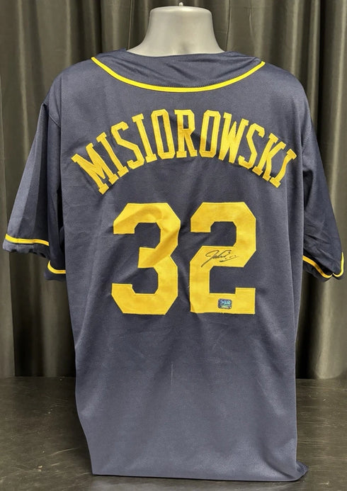 Milwaukee Brewers Jacob Misiorowski Signed Custom Jersey Lgc