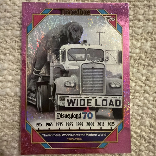 Disneyland 70th Anniversary Primeval World Meets The Modern World 89 Pink Foil