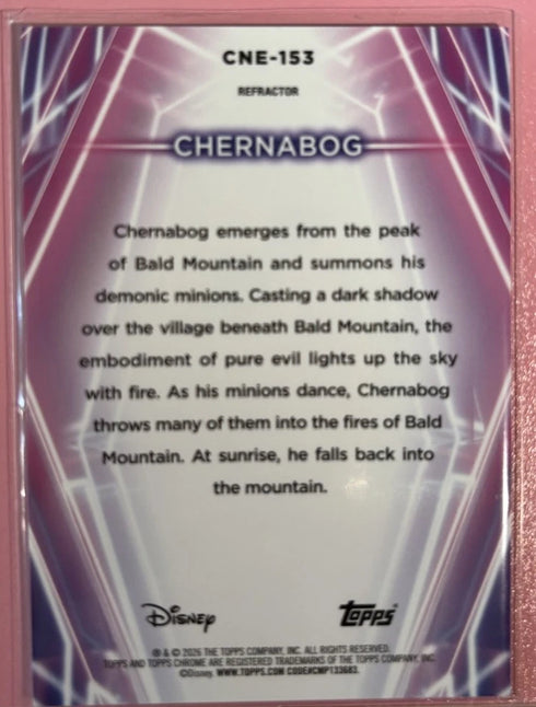 2026 Topps Disney Neon - #153 Chernabog Diamante Parallel /199