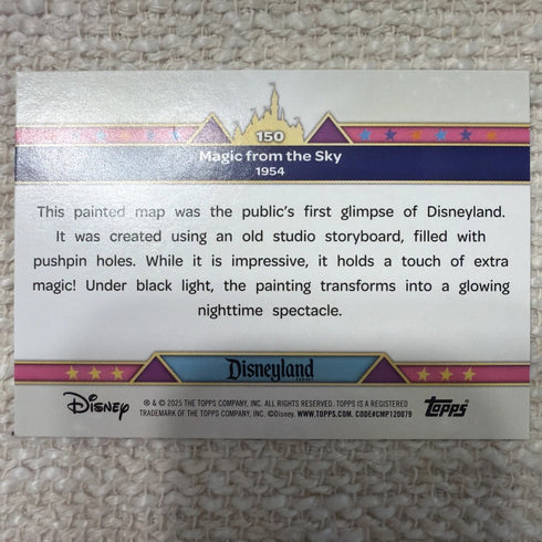 2025 Topps Disney Magic From The Sky Concept Art Holo #150 Disneyland