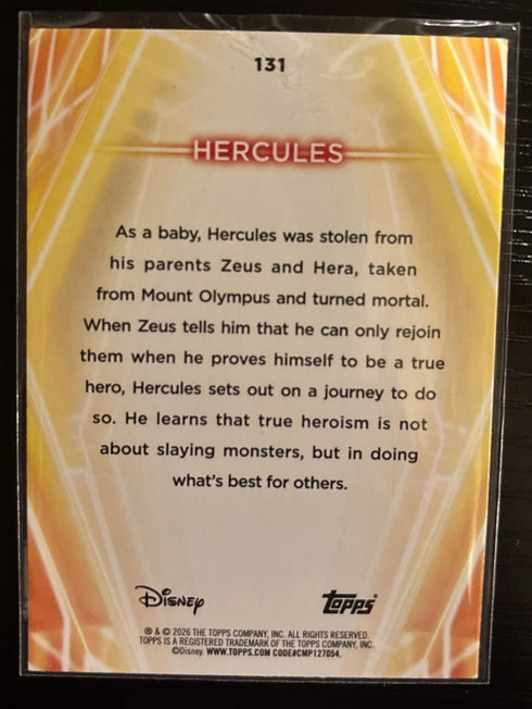 Topps Disney Hercules Movie Card #131