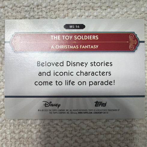 2025 Topps Disneyland 70th Silver Screen To Main Street MS-16 The Toy Soldiers