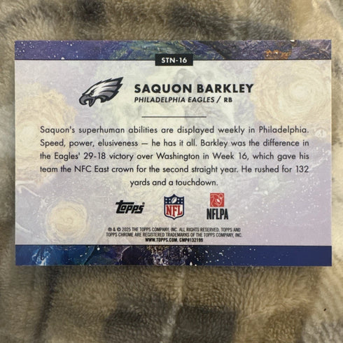 2025 Topps Chrome Cosmic-Stars In The Night-Saquan Barkley #STN-16