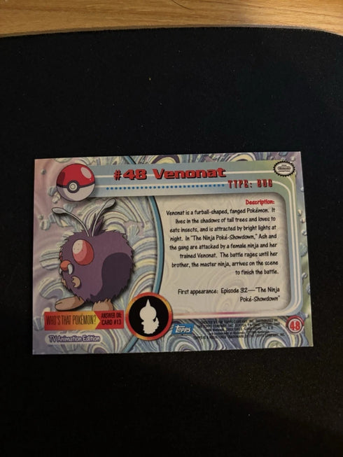 2000 Topps Chrome Pokemon Foil #48 Venonat