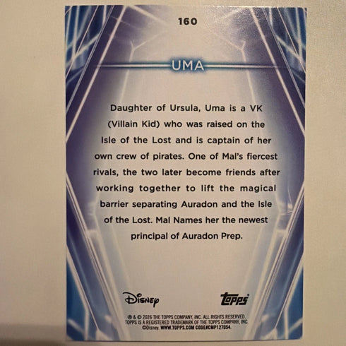 Topps 2026 Disney Descendants Chrome Uma #160 Hologram Non-Sport Trading Card