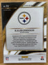 2025 Select Club Level Green & Yellow Shock Kaleb Johnson #252 Steelers RC