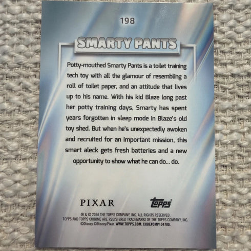 2026 Topps Chrome Debut Disney #198 Smarty Pants Pink Refractor /399