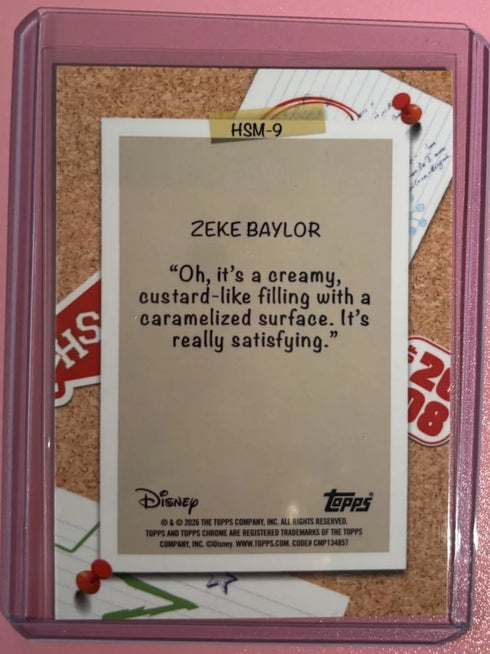 Topps Chrome 2026 Disney Call Backs Insert Zeke Baylor #HSM-9