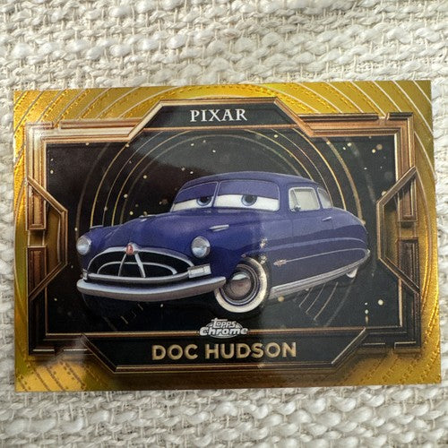 2025 Topps Pixar Gold Doc Hudson Cars Refractor #39