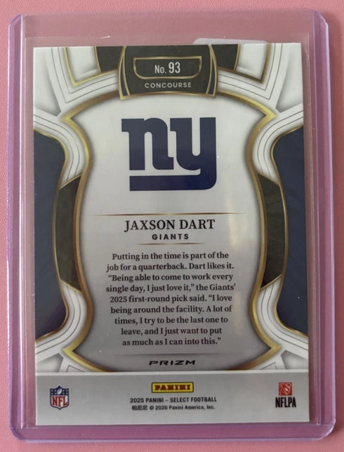 2025 Select Football Jaxson Dart Red Blue Prizm #93 (RC)
