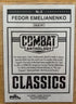2025 Panini Combat Anthology #6 Fedor Emelianenko Classics