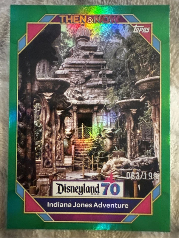 2025 Topps Disneyland 70th Indiana Jones Adventure Green Foil /199 NM