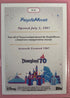 PeopleMover Poster Disneyland 70th Anniversary Topps Card P-5 Rainbow Foil