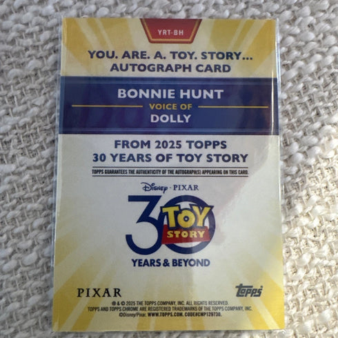 2025 Topps 30 Years Of Toy Story Bonnie Hunt As Dolly Auto /150