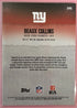 Topps 2025 Undrafted Beaux Collins New York Giants #245 (RC) 50/50