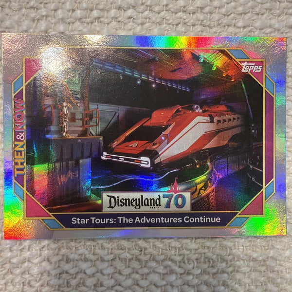 Topps Disneyland #53 Star Tours Adventures Continue Rainbow Foil