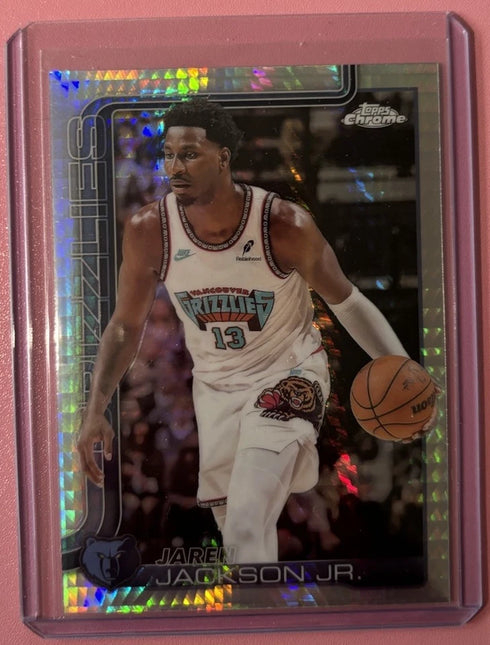 2025-26 Topps Chrome Jaren Jackson Jr. #163 X-Fractor Grizzlies Basketball Card