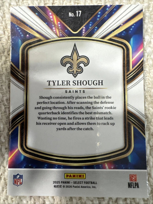 2025 Panini Select - Select Future Tyler Shough #17 (RC)