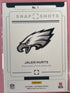 2025 Panini Photogenic Championship Snapshots #1 Jalen Hurts Eagles