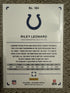 2025 Panini Photogenic Riley Leonard Colts Blue Color Match Auto /49!!!