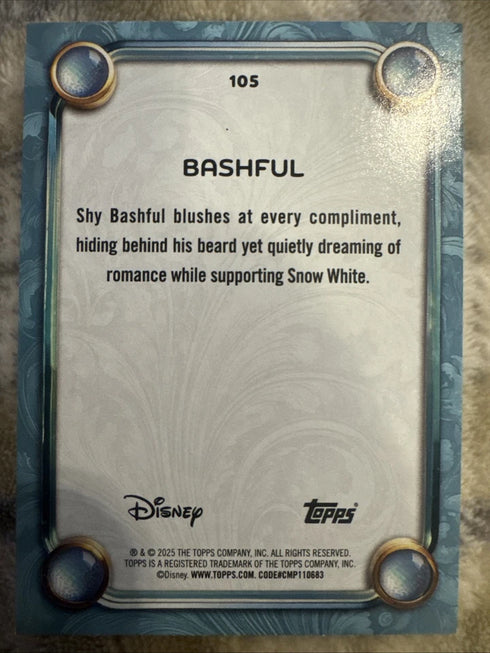 Disney Topps 2025 Bashful Foil # 105