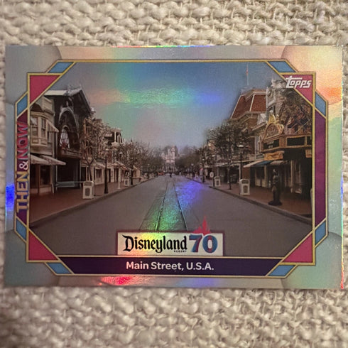2025 Topps Disney 70th Anniversary #3 Main Street USA Rainbow Foil Insert