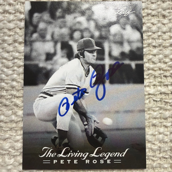 Pete Rose Signed Autograph 2012 Leaf The Living Legend #11 Trading Card w/ JSA