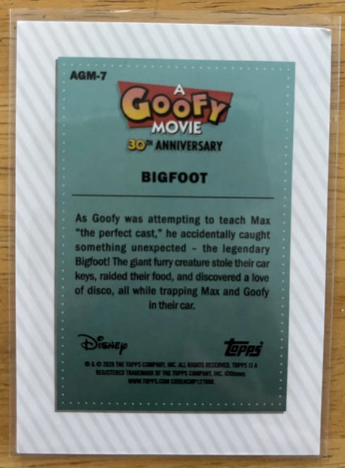 Topps Disney A Goofy Movie 30th Anniversary Bigfoot AGM-7 Trading Card