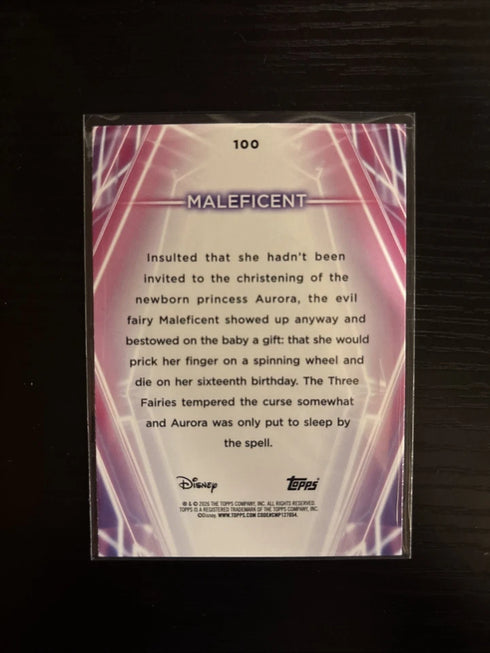 Topps Disney Maleficent Sleeping Beauty #100 2026 Non-Sport Trading Card
