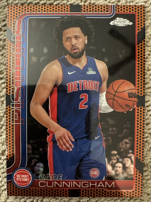 2025-26 Topps Chrome - Cade Cunningham Basketball Border Refractor #88 SP