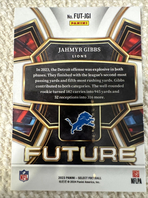 2023 Panini Select #FUT-JGI JAHMYR GIBBS Rookie Select Future (RC) Detroit Lions