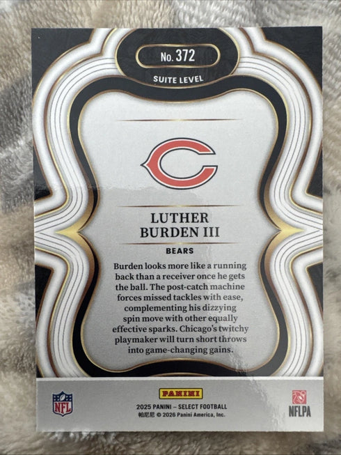 2025 Panini Select #372 Luther Burden III Suite Level RC