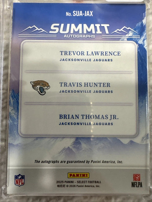 2025 Panini Select Summit Auto Hunter Lawrence Thomas Jr. White Ice /24 #SUA-JAX