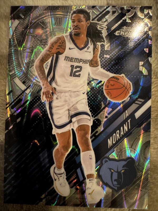 2025 Topps Chrome Ja Morant Go Time Raywave Refractor